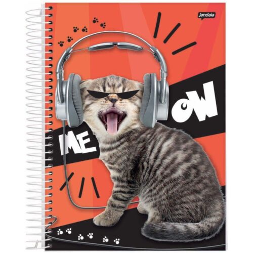 CADERNO COM ESPIRAL PETS LOVE JANDAIA 1