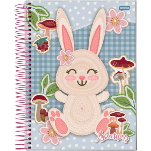 CADERNO COM ESPIRAL SWEETNESS JANDAIA 1