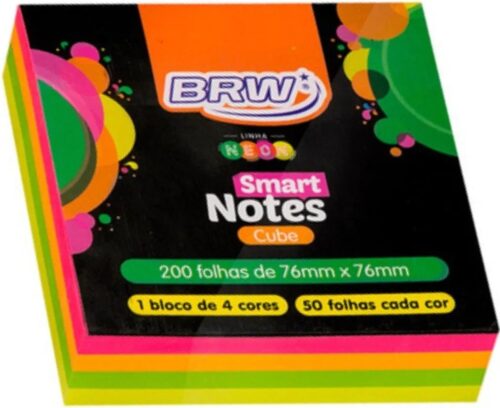 POST IT BLOCO SMART NOTES CUBE 76MM X 76MM BRW