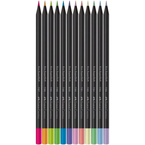 LAPIS DE COR SUPERSOFT 12 CORES FABER CASTELL V