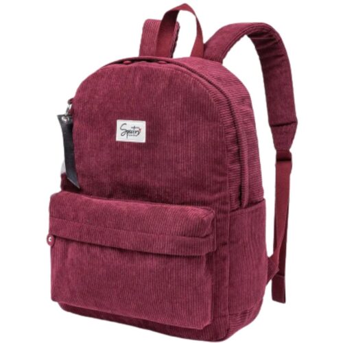 MOCHILA CASUAL VELUDO VERMELHO SPECTOR 1