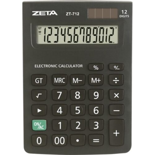 CALCULADORA ELETRÔNICA ZT-712 12 DÍGITOS ZETA