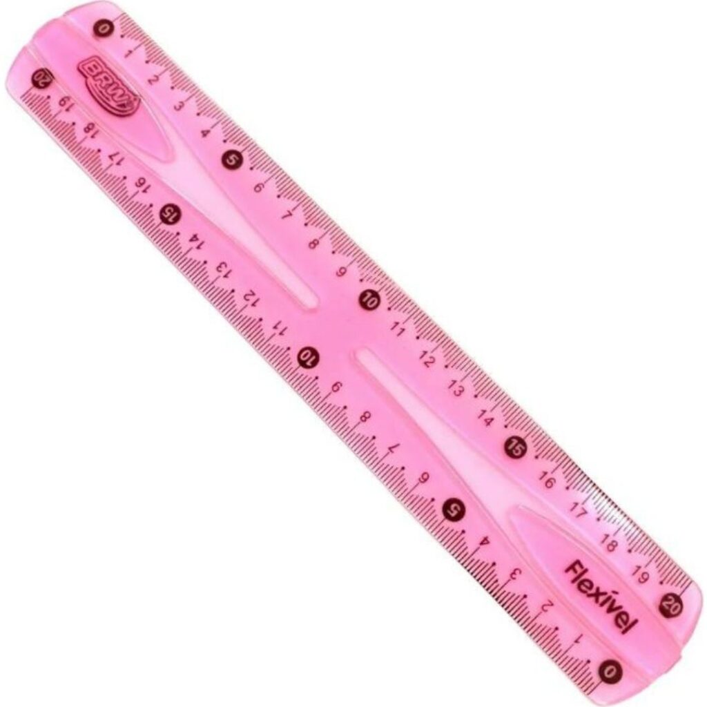 RÉGUA DE ALUMÍNIO 30CM BRW - Metta Papelaria