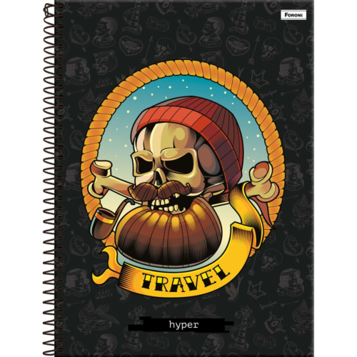 CADERNO COM ESPIRAL HYPER FORONI