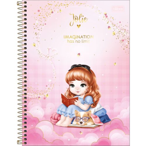 CADERNO COM ESPIRAL JOLIE TILIBRA