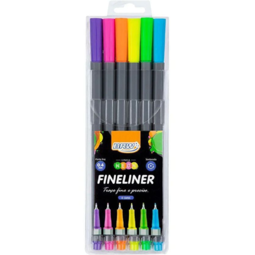 KIT CANETAS FINELINER NEON SOUL BRW