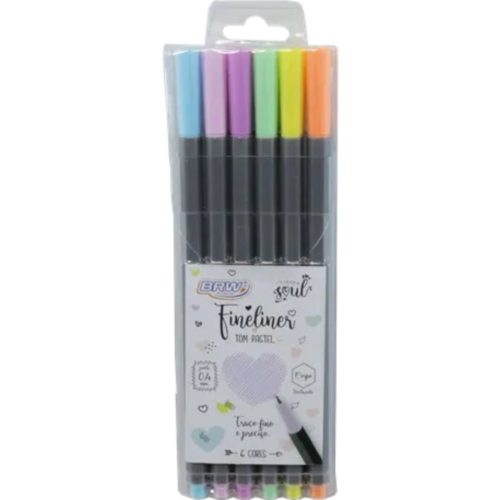 KIT CANETAS FINELINER PASTEL SOUL BRW