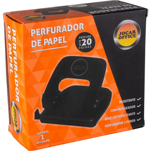 PERFURADOR DE PAPEL 2 FUROS JOCAR OFFICE V