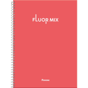 CADERNO COM ESPIRAL 10M FLUOR MIX FORONI 2