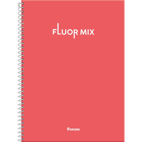 CADERNO COM ESPIRAL 10M FLUOR MIX FORONI 2