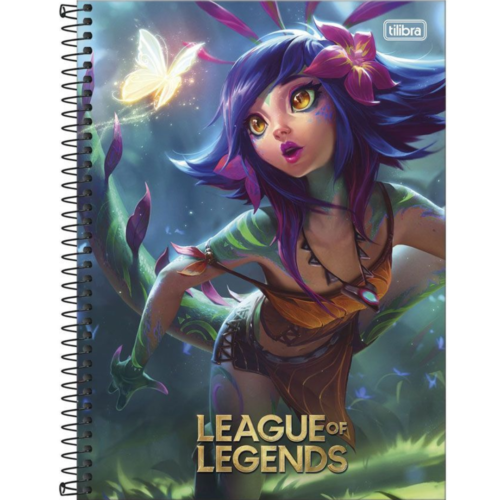 CADERNO COM ESPIRAL LEAGUE OF LEGENDS TILIBRA 1