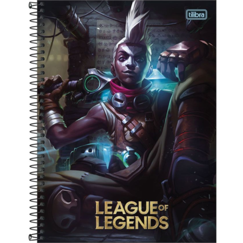 CADERNO COM ESPIRAL LEAGUE OF LEGENDS TILIBRA 2