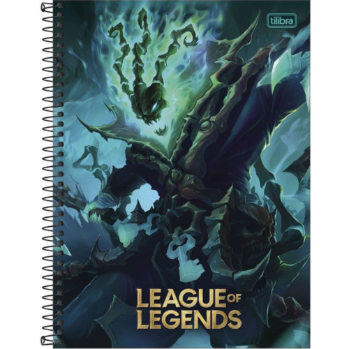 CADERNO COM ESPIRAL LEAGUE OF LEGENDS TILIBRA