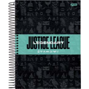 CADERNO COM ESPIRAL LIGA DA JUSTIÇA JANDAIA 2