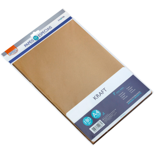 PAPEL KRAFT A4 180G INVENTE BRW