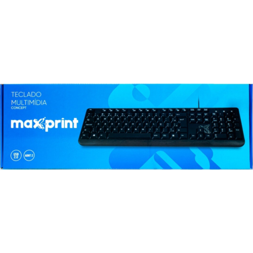 TECLADO MULTIMÍDIA CONCEPT PRO COM FIO MAXPRINT B