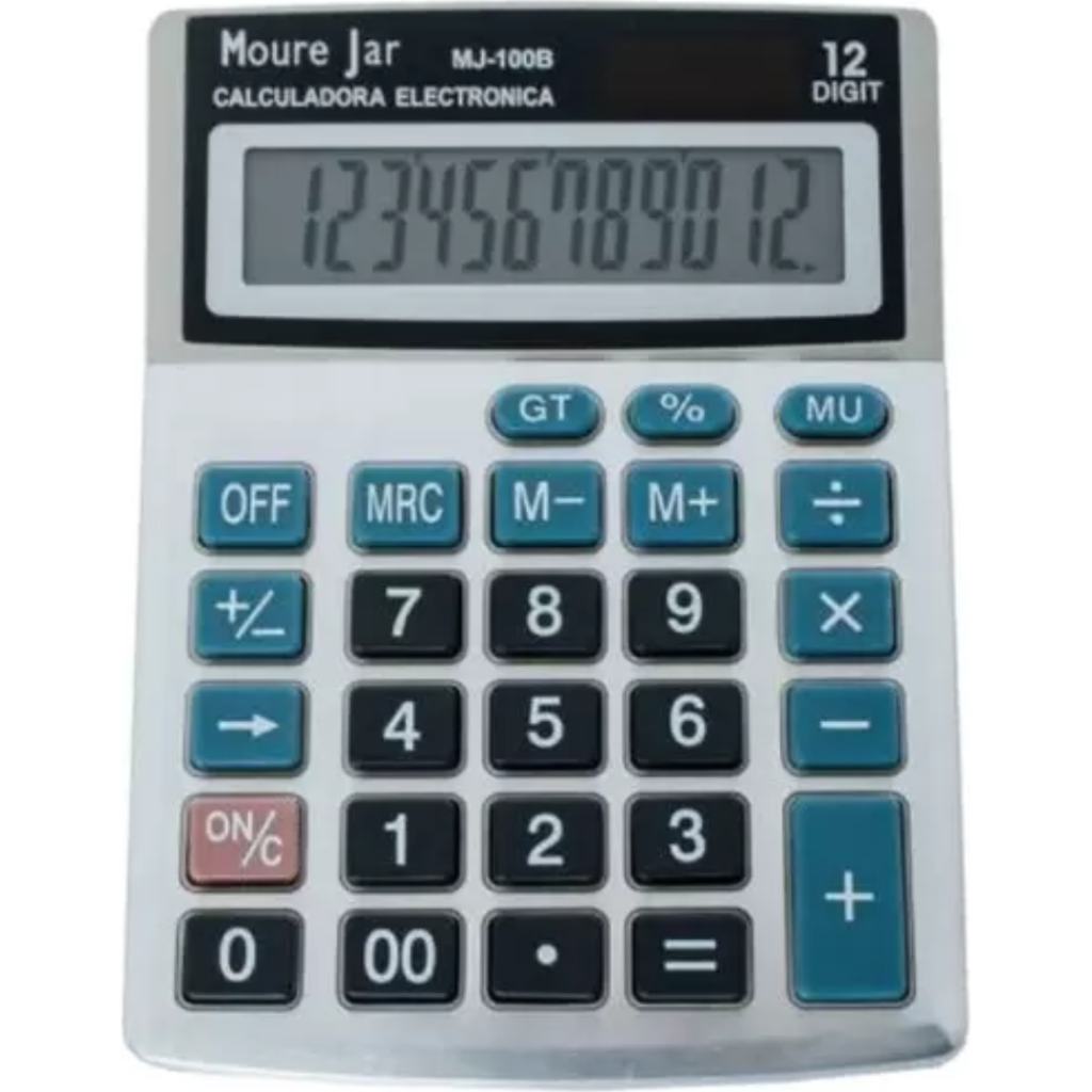 CALCULADORA DE MESA MJ-3871B MOURE JAR - Metta Papelaria