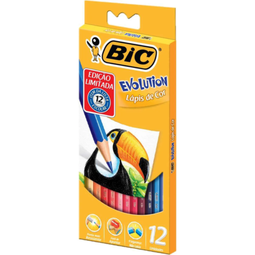 LÁPIS DE COR EVOLUTION 12 CORES BIC (1)