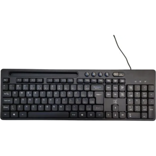 TECLADO MULTIMIDIA PROP COM FIO USB MAXPRINT