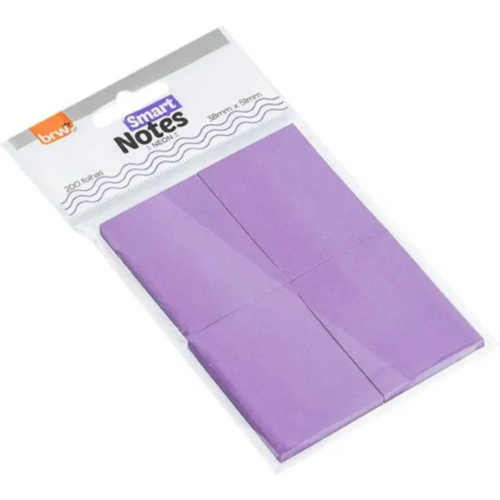 POST IT BLOCOS ROXO NEON 38MM X 51MM BRW