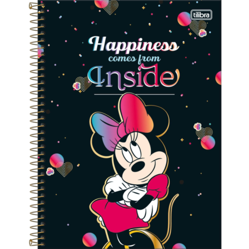 CADERNO COM ESPIRAL CONNECT MINNIE TILIBRA